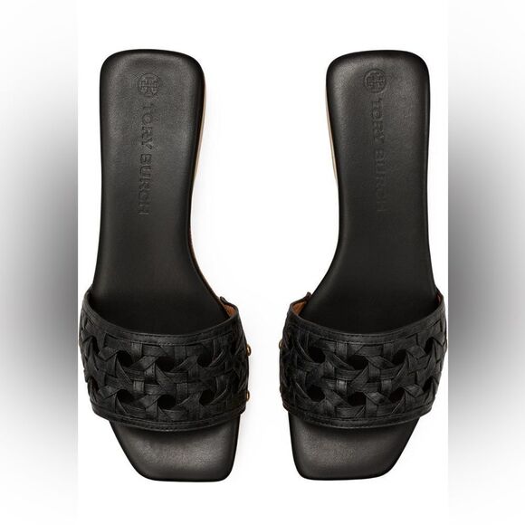 Tory Burch Basketweave Sandals - Picture 2 of 7